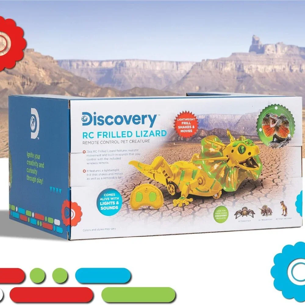 NEW Discovery Kids Robot RC Frilled Lizard Wireless Controller with Motion Activ